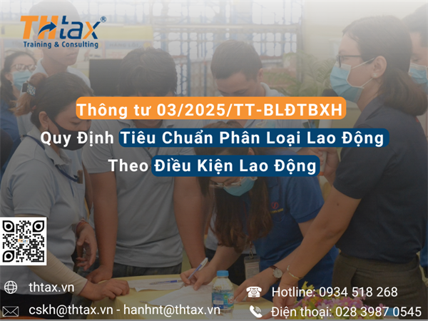 Circular 03/2025/TT-BLDTBXH Regulations on Labor Classification Standards Based on Working Conditions: Improving Working Conditions and Protecting Workers' Health