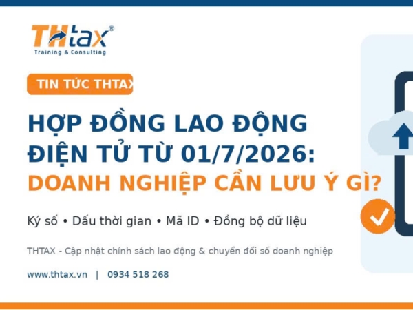HỢP ĐỒNG LAO ĐỘNG ĐIỆN TỬ TỪ 01/7/2026 DOANH NGHIỆP CẦN CHUẨN BỊ GÌ?